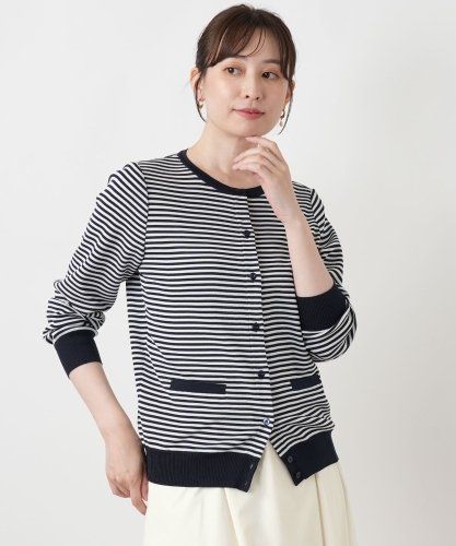 店頭人気】マルチボーダークルーネックニット|レリアン プラスハウス