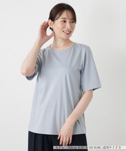 刺繍クルーネックカットソー【Leilian WHITE LABEL】|レリアン