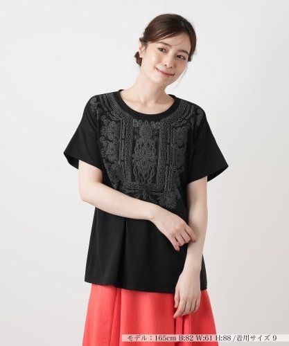 フラワー刺繍Tシャツ|レリアン | レリアン公式オンラインストア