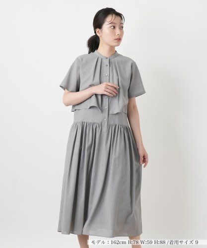 レース切替フレンチスリーブシャツワンピース【TICCA】|ネミカ