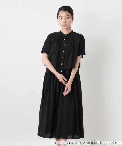 Leilian レリアン 半袖 シャツワンピース ステッチ 日本製 13+ 洗えるシャツワンピース|レリアン | レリアン公式オンラインストア