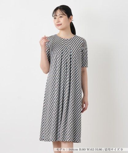 幾何学柄サックワンピース|レリアン | レリアン公式オンラインストア
