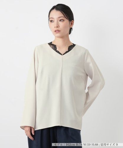 メッシュ刺繍レースノースリーブブラウス【torrazzo donna】|ネミカ