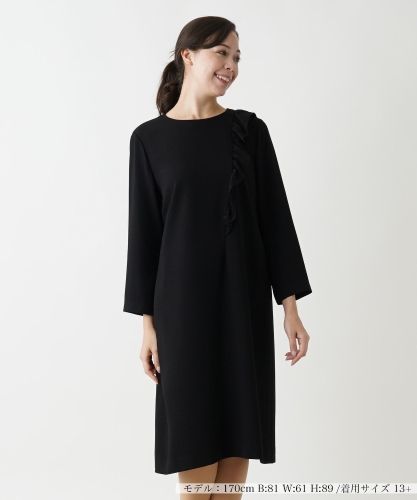 プリーツフレアワンピース【Leilian WHITE LABEL】|レリアン プラス