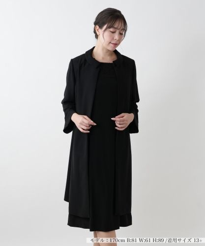 異素材切替ワンピース【プラス企画】|レリアン プラスハウス