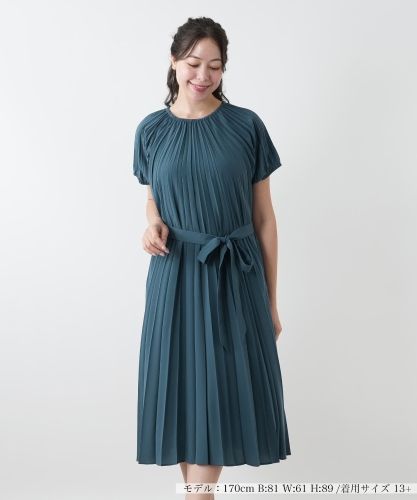 ウォッシャブル】プリントフレアワンピース【BOURGE】|レリアン プラス