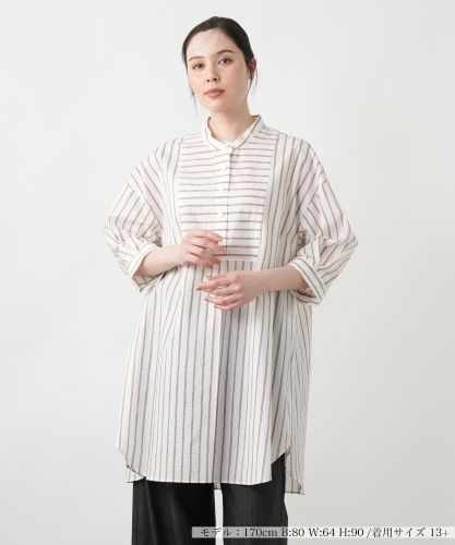 店舗人気】【ウォッシャブル】ペイズリー柄ブラウス|レリアン プラス