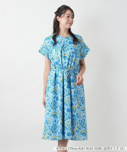 ペイズリーキーネックワンピース|レリアン プラスハウス | レリアン