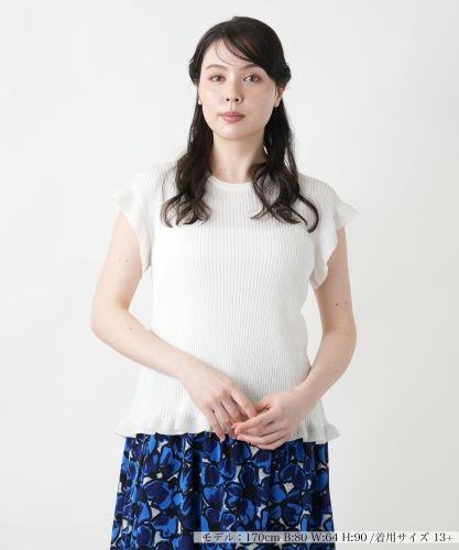 店舗人気】フレンチスリーブカットソー【プラス企画】|レリアン プラス
