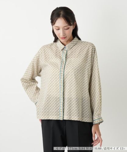 レオパード柄ブラウス【MUSE BY ROCHAS Premiere】|レリアン レオパード柄ブラウス【MUSE BY ROCHAS Premiere】|レリアン