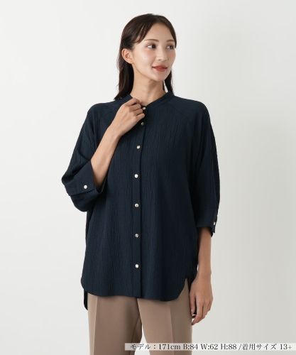 店舗人気】【ウォッシャブル】麻ブラウス|レリアン プラスハウス