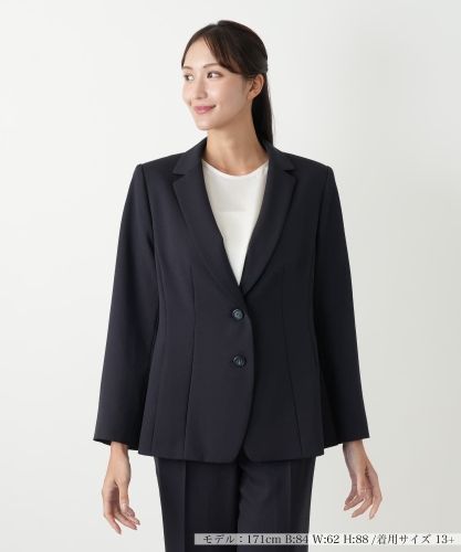 leilian レリアン 黒 ダブルブレスト　テーラードジャケット 13+ 店舗人気】テーラードジャケット【BOURGE】|レリアン プラスハウス