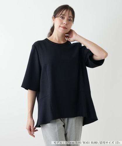 比翼シアーブラウス【Leilian WHITE LABEL】|レリアン プラス