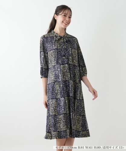 店舗人気】プリントフレアワンピース【ROCHAS Premiere】|レリアン