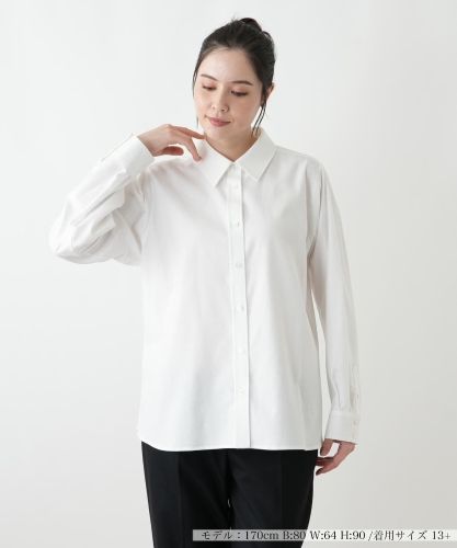 カットワークチュニックブラウス【Leilian WHITE LABEL】|レリアン