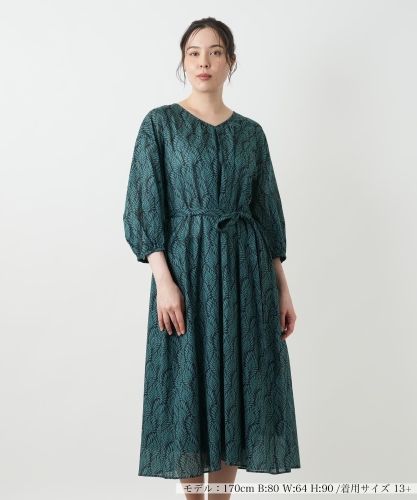 店舗人気】【ウォッシャブル】無地ワンピース【Leilian WHITE LABEL