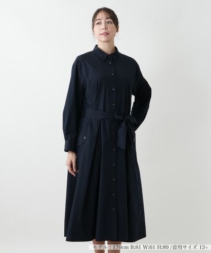 プリーツフレアワンピース【Leilian WHITE LABEL】|レリアン プラス