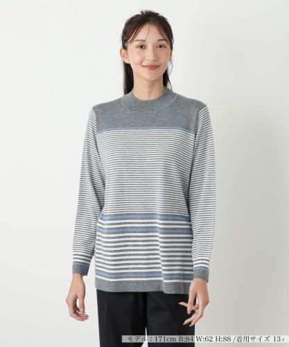 ケーブル編みクルーネックニット|レリアン プラスハウス | レリアン