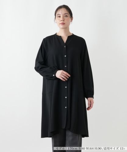 店舗人気】【ウォッシャブル】チュニックブラウス【プラス企画