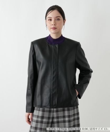 店舗人気】ストレッチノーカラージャケット【25年9月カタログ