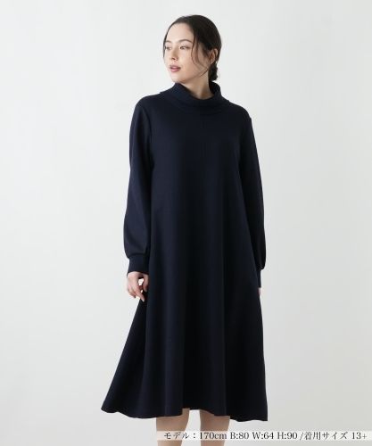 プリーツフレアワンピース【Leilian WHITE LABEL】|レリアン プラス