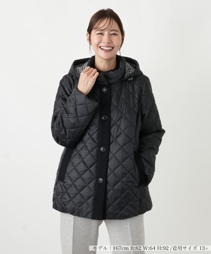 店舗人気】フーデッドダウンコート【Leilian WHITE LABEL】|レリアン