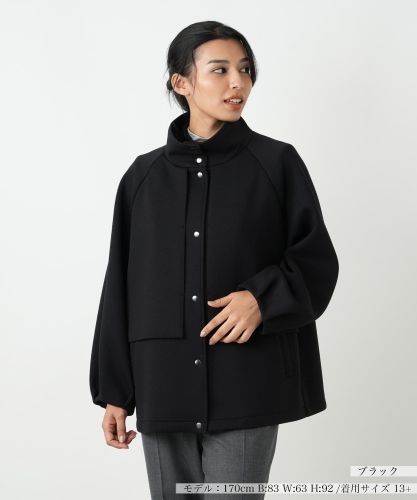 アルパカ混スタンドカラーコート|レリアン プラスハウス | レリアン