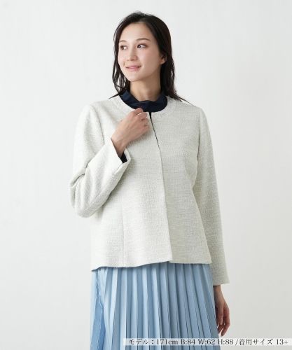 ノーカラージャケット|レリアン プラスハウス | レリアン公式