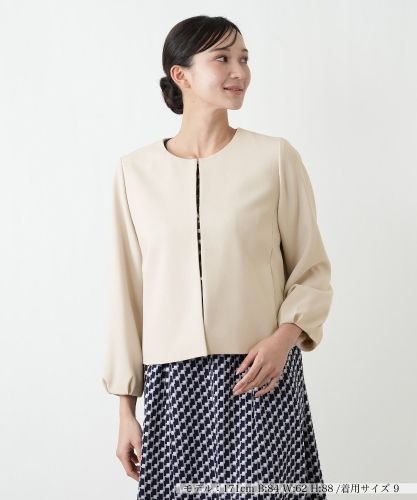 ノーカラージャケット【ROCHAS Premiere】|レリアン プラスハウス