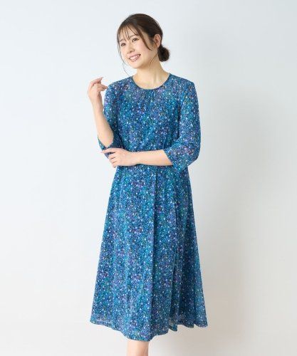 ウォッシャブル】花柄ワンピース【プラス企画】|レリアン プラスハウス