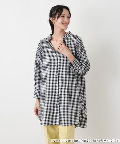 美品✨Leilianレリアン 千鳥格子柄 プリーツブラウス りぼん 五分袖 9号 ボウタイ風格子柄ブラウス | Leilian (Women)/レリアン | 三越伊勢丹