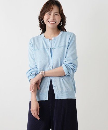 店頭人気】メッシュカーディガン|レリアン プラスハウス | レリアン