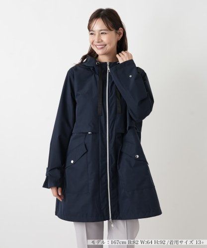 フーデッドショートコート【Leilian WHITE LABEL】|レリアン プラス