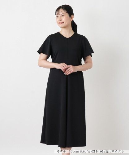 美品 レリアン 大きいサイズ13+ カットワークティアードワンピース 半袖 ティアード切り替えワンピース【プラス企画】|レリアン プラスハウス