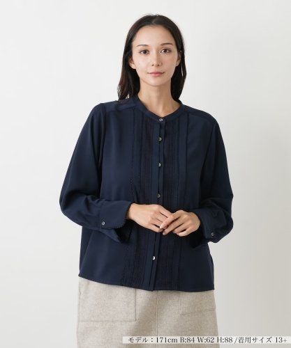 カットワークチュニックブラウス【Leilian WHITE LABEL】|レリアン