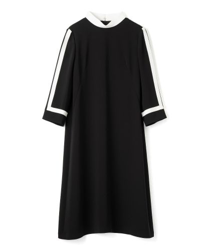 異素材切り替えワンピース【セレモニー】【Leilian WHITE LABEL