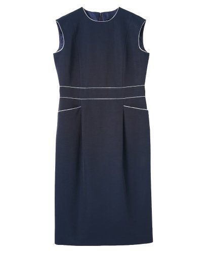 幾何学柄ピンタック編みワンピース|LANVIN COLLECTION | レリアン公式