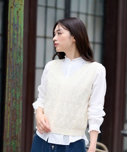 Vネックニットベスト|レリアン | レリアン公式オンラインストア