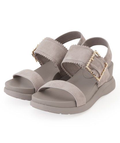 プラットフォームストレッチメッシュサンダル(グレー)|LANVIN en Bleu