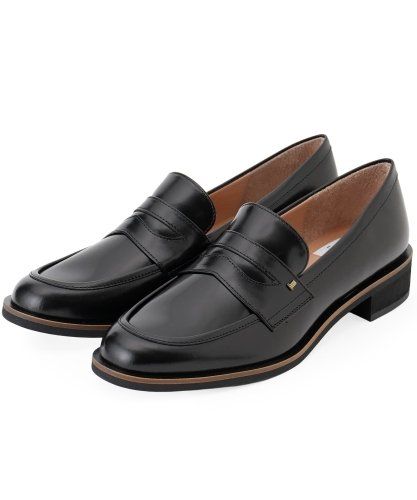 24.0～24.5cm】スタッズモチーフフリンジローファー(ブラック)|LANVIN