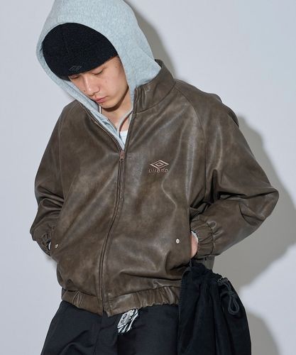 Needles/別注 Track Jacket PolySmooth Brown×Charcoal｜Daytona Park