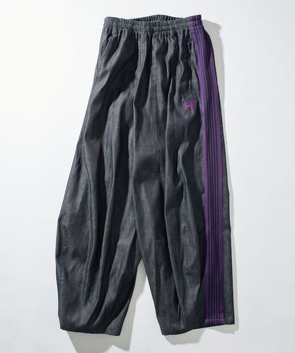 Needles/別注 H.D.TrackPant - 6oz Denim (インディゴベース×ホワイト
