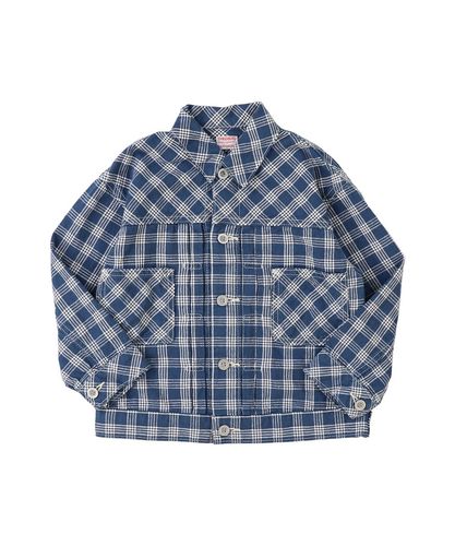 デニムダンガリー　総刺繍ジャケット　ショップコート　120 Airy Denim Embroidered Jacket – FITH ONLINE STORE