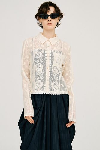 Ruffle Bow Tie Blouse - SALE