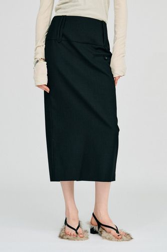 Cross Lace Maxi Skirt