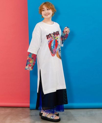 Plus Sizeページ ハロウィンのワンピース♡ 格子柄苺のワンピース Plus Sizeページ ハロウィンのワンピース♡ 格子柄苺の