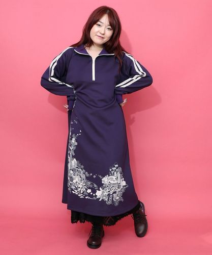 ◯CASTELBAJA ハーフジップ ワンピース サイズ：40 CASTELBAJAC カステルバジャック ハーフジップ 半袖