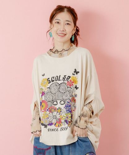 ScoLar - Scolar スカラースタイリング 女の子柄プルオーバー スカラー ScoLar スカラースタイリング 女の子柄プルオーバー