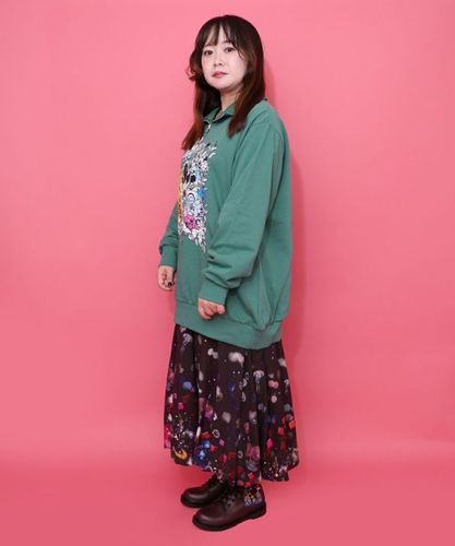 100サイズ❤️詰め放題❤️衣類まとめ売り 153697：スカラーちゃんと時計と音楽柄裏毛チュニックの通販-ScoLar