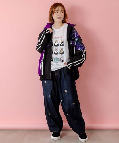 【パリティ】クマ宇宙柄スポーティブルゾン 353107：クマ宇宙柄スポーティーブルゾンの通販-ScoLar